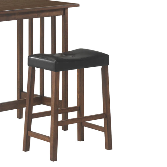 Contemporary Style 3 Piece Counter Height Set, Brown-BM158092