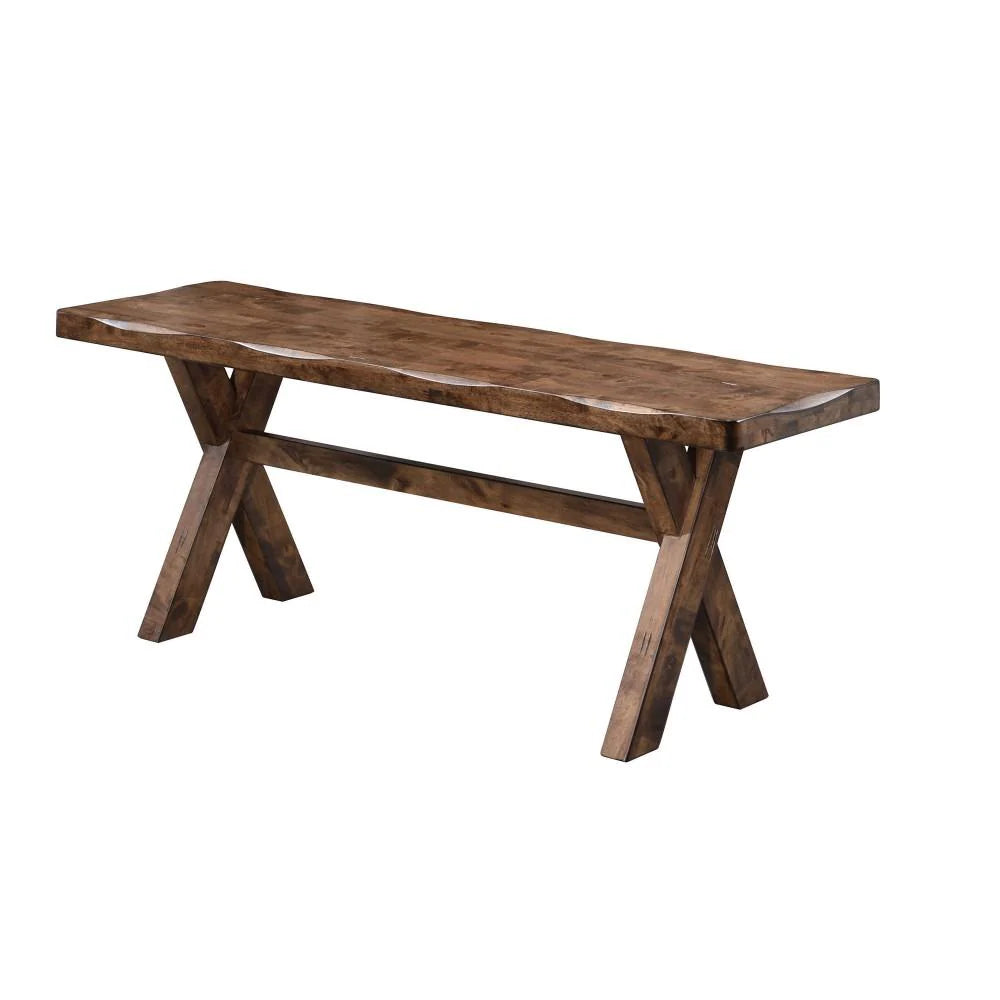 BM163719 Wooden Bench, Brown