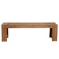 BM186134 Solid Acacia Wood Bench With Bracket Legs, Brown