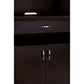 Wooden 2 Door Bakers Cabinet With 3 Open Shelves And 1 Drawer In Brown - BM204153