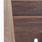 Wooden 1 Door Bakers Cabinet With 2 Top Shelves And 1 Drawer In Brown - BM204158