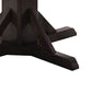 Square Wooden Dining Table With Pedestal Base And Metal Accents In Brown - BM206235