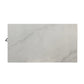 Marble Top Metal Kitchen Island With 2 Slated Shelves, Gray And White - BM214991