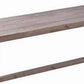 Farmhouse Wooden Dining Bench With Grain Details And Plank Top, Brown - BM220511
