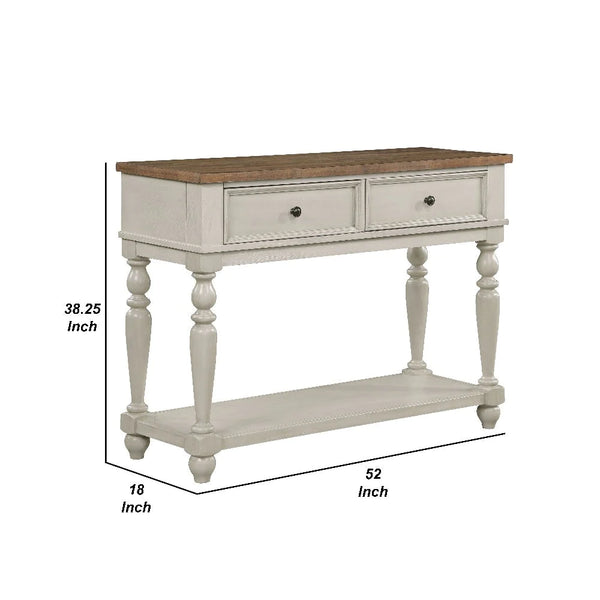 Katherine 52 Inch Console Sideboard Buffet, White - BM272125