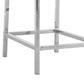 Bar Chair With Fabric Seat And Nailhead Trim, Set Of 2, Gray - BM271457