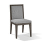 Mod 19 Inch Dining Chair,Solid Wood, Upholstered, Set Of 2, Ash Gray - BM274136