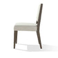 Lan 19 Inch Rubberwood Dining Chair, Fabric Back And Seat, Set Of 2, Brown - BM274144
