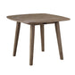 Moe 21 Inch Wood Dining Table, 2 Drop Leaves, Brushed Brown - BM274320