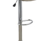 Carl 25-29 Inch Vegan Faux Leather Bar Stool, Adjustable Height, Beige Seat - BM284344