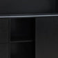 47 Inch Serving Cabinet Buffet Sideboard Console, 2 Drawers, Shelves, Black - BM284377
