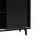 47 Inch Serving Cabinet Buffet Sideboard Console, 2 Drawers, Shelves, Black - BM284377