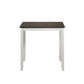 Hia 3 Piece Counter Table Set, Cushioned Seats, 2 Shelves, Crisp White - BM293303