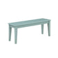 Bray 44 Inch Modern Rectangular Dining Bench, Tapered Legs, Teal Blue - BM293816