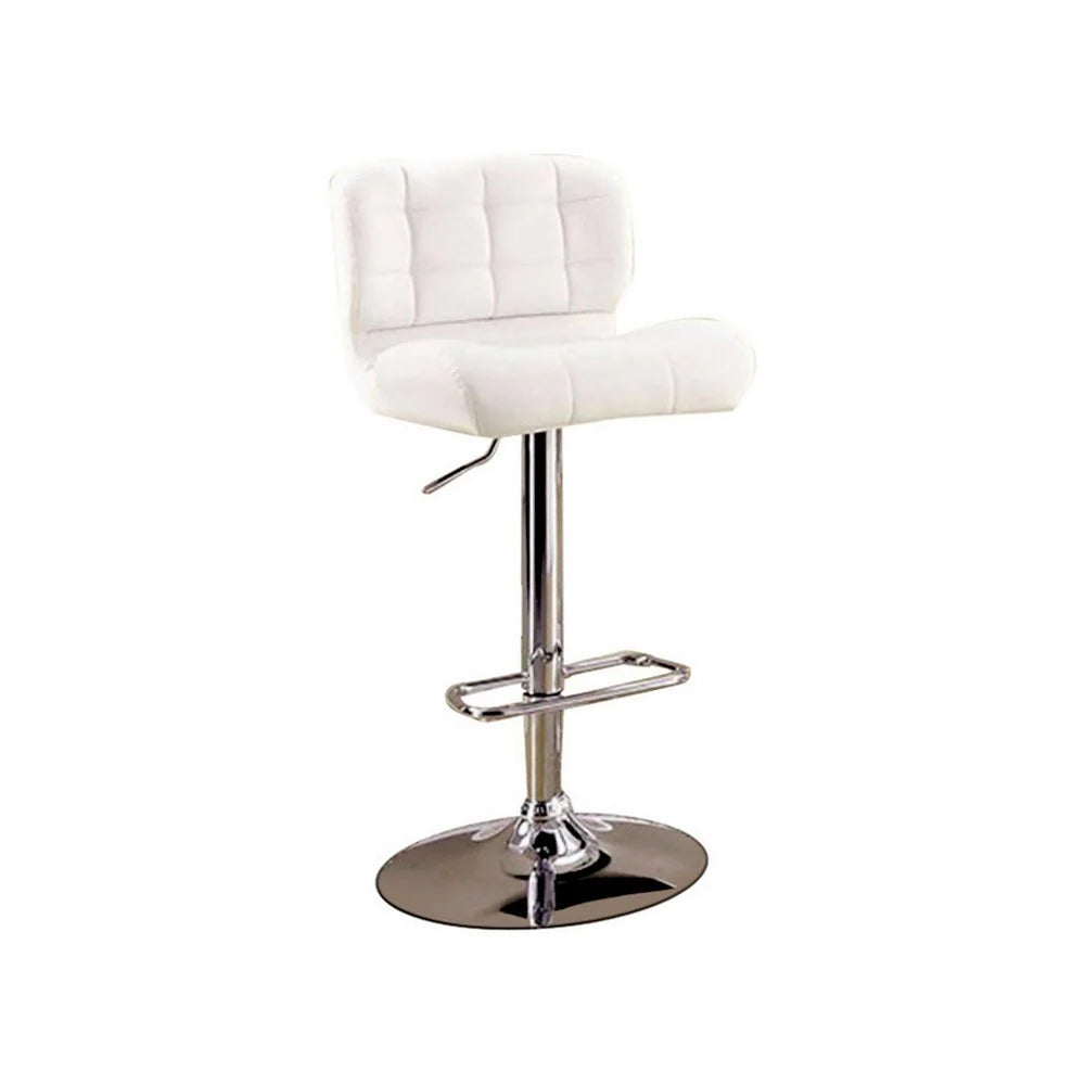 BM131945 Kori Contemporary Bar Chair, White Finish