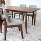 Carlos Dining set with 4 Crystal Light Gray Chairs (Large)