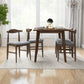 Dining Set, Carlos Small Table (Walnut) with 4 Damian Gray Fabric Chairs | Ashcroft Furniture | Houston TX | The Best Drop shipping Supplier in the USA