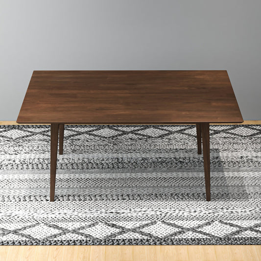 Mary Modern Style Solid Wood Walnut 63" Large Rectangular Dining Kitchen Table | Ashcroft Furniture Co | Best furniture dropshipping supplier in the USA|