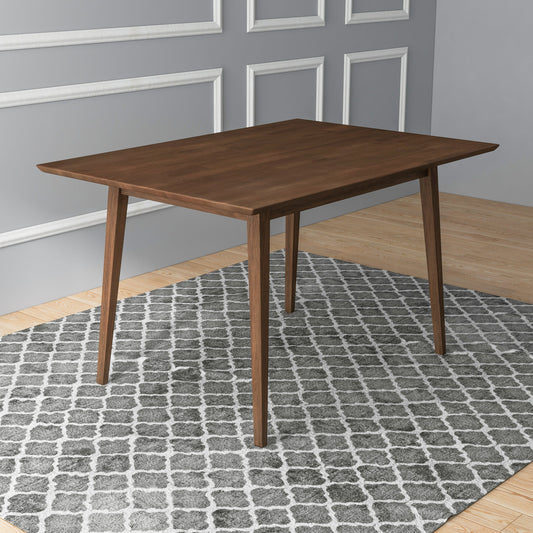Mary Modern Style Solid Wood Walnut 47" Rectangular Dining Kitchen Table | Ashcroft Furniture Co | Best furniture dropshipping supplier in the USA|