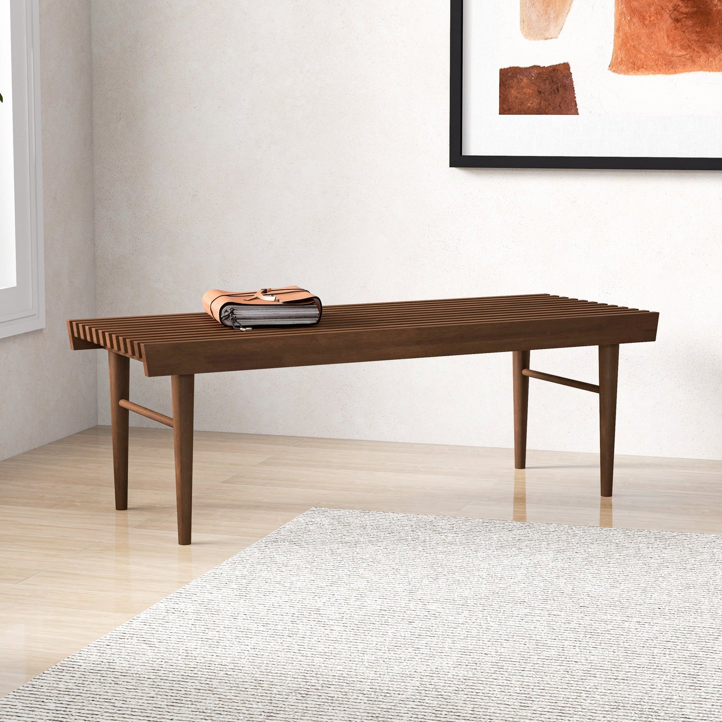 Mia Mid Century Modern Bench | Ashcroft Furniture | Houston TX | The Best Drop shipping Supplier in the USA