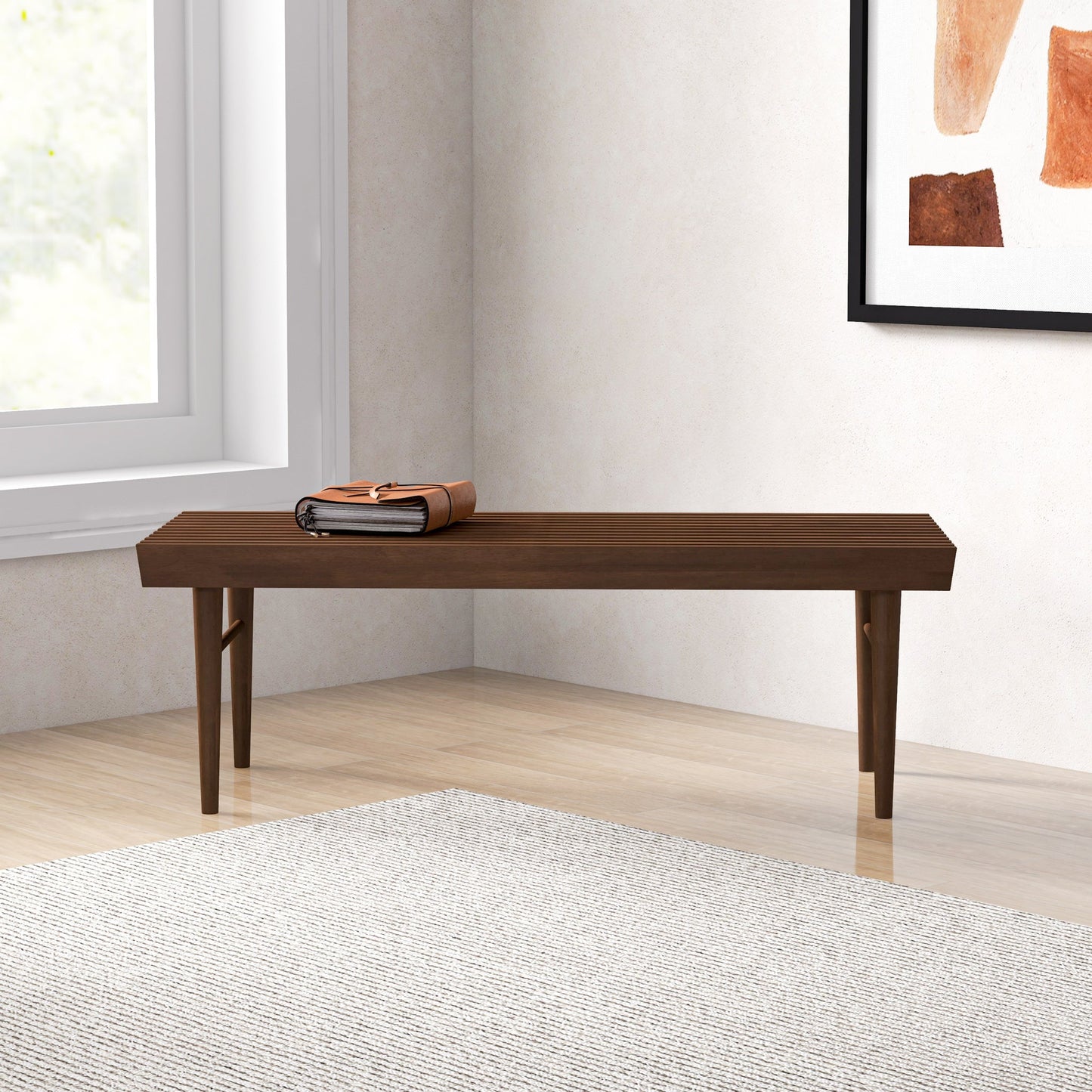 Mia Mid Century Modern Bench | Ashcroft Furniture | Houston TX | The Best Drop shipping Supplier in the USA