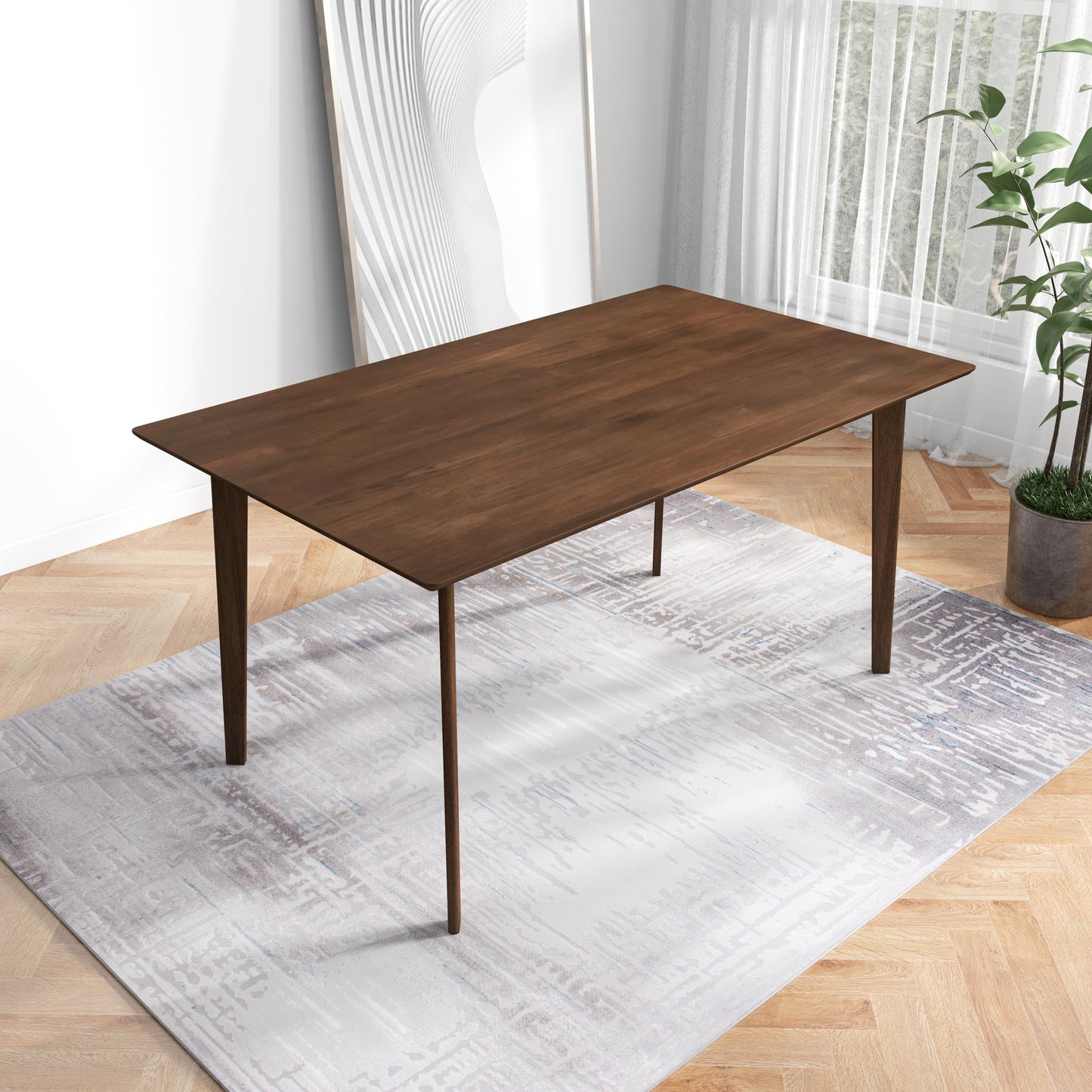 Carlos Large Walnut Dining Table | Ashcroft Furniture | Houston TX | The Best Drop shipping Supplier in the USA