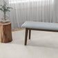 Modern Carlos Large Bench Gray Fabric | Ashcroft Furniture | Houston TX | The Best Drop shipping Supplier in the USA
