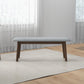 Carlos Small Bench Gray Fabric | Ashcroft Furniture | Houston TX | The Best Drop shipping Supplier in the USA